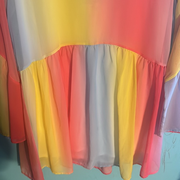 Size Large Mini Dress Rainbow - Picture 2 of 5